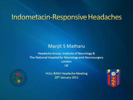 Indometacin-Responsive Headaches