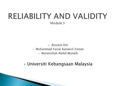  Rosseni Din  Muhammad Faisal Kamarul Zaman  Nurainshah Abdul Mutalib  Universiti Kebangsaan Malaysia.
