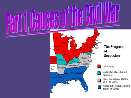 States Rights The South believed that the Union is a voluntary group of states and if the central government goes too far, each state has the right to.