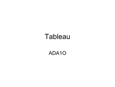 Tableau ADA1O. Tableau A tableau (plural: tableaux) can be described as a frozen moment in time It is like a photograph or a statue, a snapshot of an.