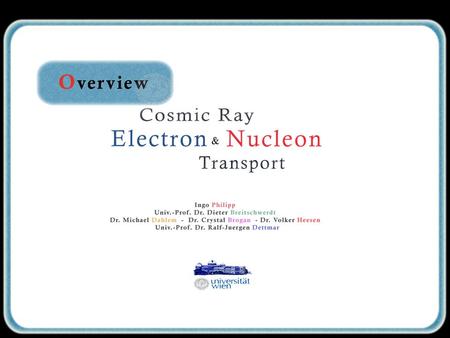 Quiz Me ! Cosmic Ray Electron Propagation Cosmic Ray Nucleon Transport Spectral Index Modelling – NGC 891 & NGC 253 Diffuse γ-Ray Modelling.