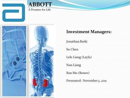 ABBOTT Investment Managers: Jonathan Barki Su Chen Lele Liang (Layla)
