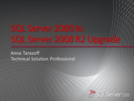 SQL Server 2000 to SQL Server 2008 R2 Upgrade