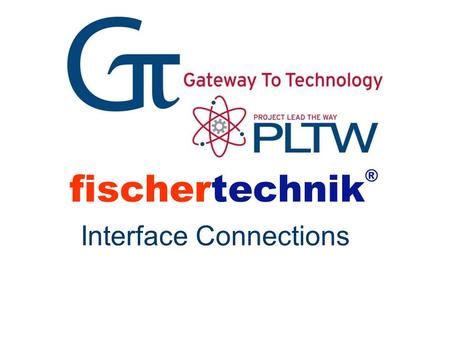 Fischertechnik ® Interface Connections. The Serial Interface Connects the Computer with the fischertechnik ® model. 02 04 06 08 01 03 05 07.