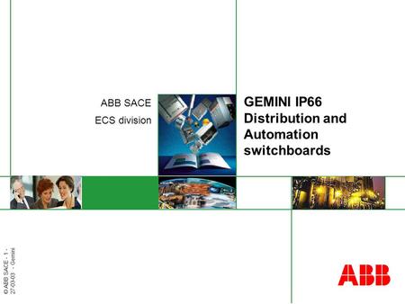 GEMINI IP66 Distribution and Automation switchboards