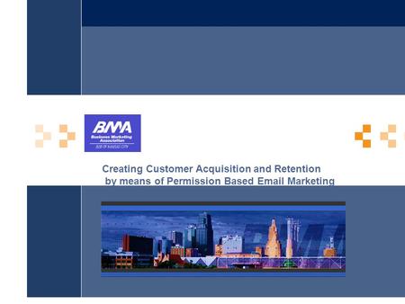 Creating Customer Acquisition and Retention by means of Permission Based Email Marketing.