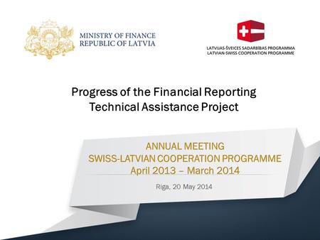 Progress of the Financial Reporting Technical Assistance Project.