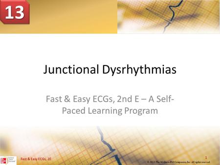Junctional Dysrhythmias