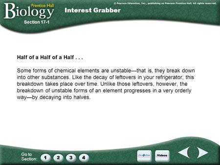 Interest Grabber Half of a Half of a Half . . .