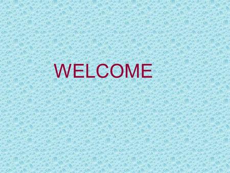 WELCOME \.