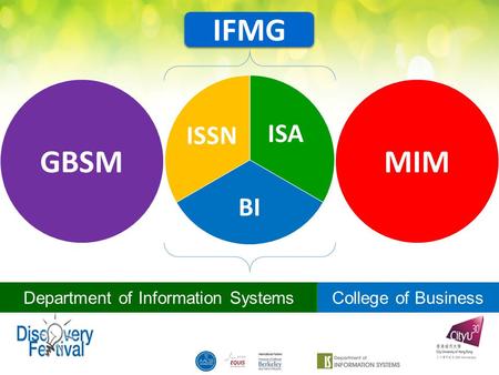 Department of Information Systems College of Business GBSMMIM ISA BI ISSN IFMG.