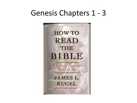 Genesis Chapters 1 - 3. Problem: God’s Empty Threat Genesis Chapter 2 (KJV): 16 And the L ORD God commanded the man, saying, “Of every tree of the garden.