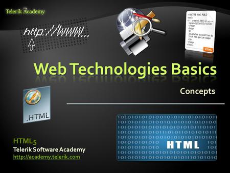 Concepts Telerik Software Academy  HTML5.
