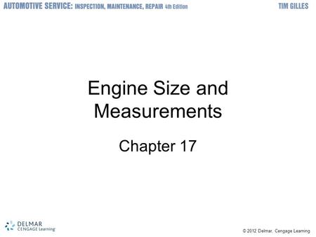 Engine Size and Measurements