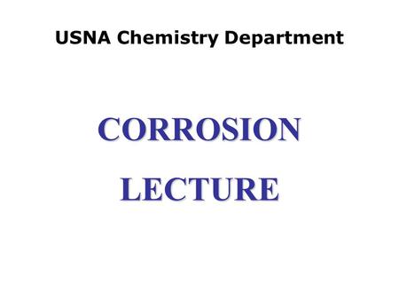 USNA Chemistry Department