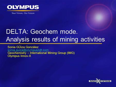 DELTA: Geochem mode. Analysis results of mining activities