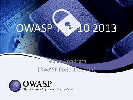 Tobias Gondrom (OWASP Project Leader)