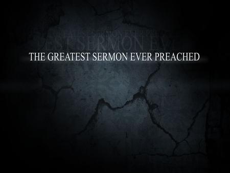 Reinhard Bonnke Michael Eaton The Sermon on the Mount is perhaps the greatest, the most searching, the most challenging part of the Bible. When I came.