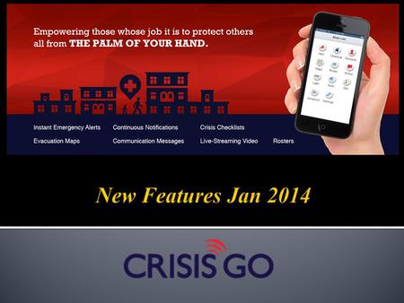 New Features Jan 2014.