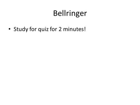 Bellringer Study for quiz for 2 minutes!. Connect! 1. What were the Ninety-Five Theses? 2. What were two of John Calvin’s main teachings? 3. Why was the.
