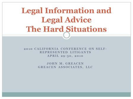 Legal Advice