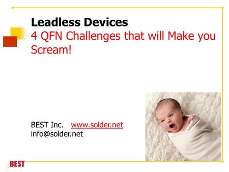4 QFN Challenges that will Make you Scream!