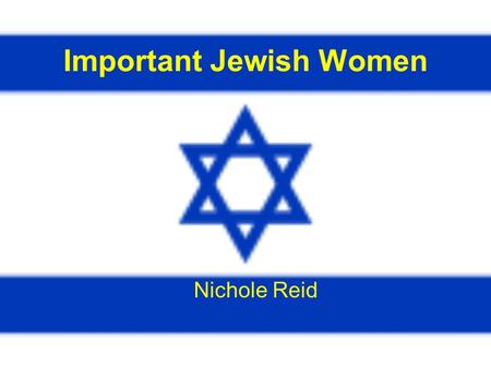 Important Jewish Women Nichole Reid. Henrietta Szold Born in the United States in the year 1860, Henrietta Szold helped shape the political, cultural,