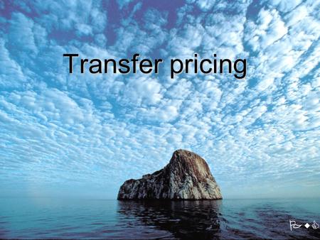 Transfer pricing PwC. 2 1.Background 2.Legislation 3.Transfer pricing methods 4.Transfer pricing documentation 5.Main issues of transfer pricing 6.PwC.