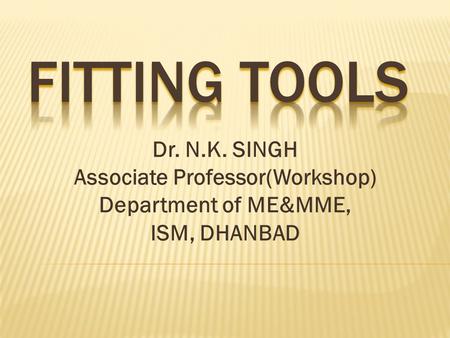 Associate Professor(Workshop)