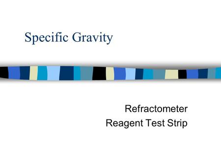 Refractometer Reagent Test Strip