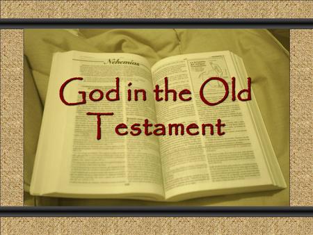 God in the Old Testament Comunicación y Gerencia.
