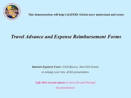 Travel Advance and Expense Reimbursement Forms