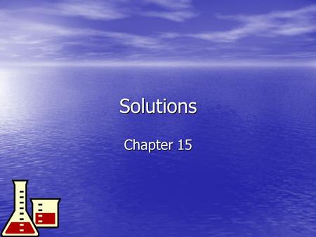Solutions Chapter 15.