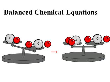 Balanced Chemical Equations C O OC O C O O O C O.
