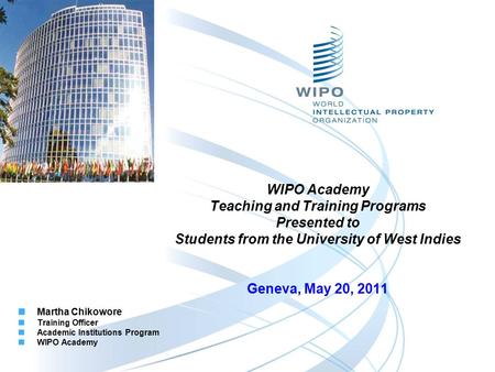 Teaching and Training Programs Presented to