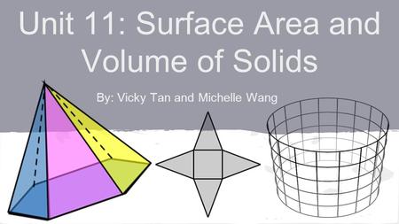 Unit 11: Surface Area and Volume of Solids