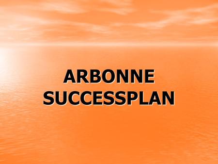 ARBONNE SUCCESSPLAN.