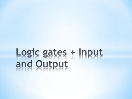 In a not gate, if the input is on(1) the output is off (0) and vice versa.