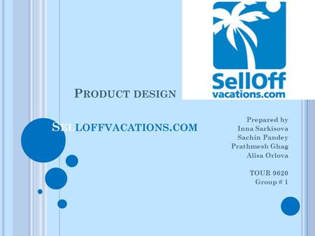 Product design Selloffvacations.com