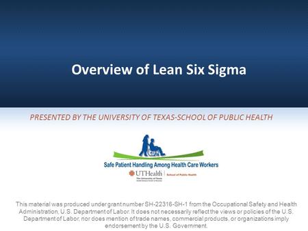 Overview of Lean Six Sigma