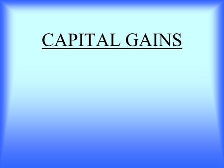 CAPITAL GAINS. INTRODUCTION CAPITAL GAINS “Any profit or gains arising from the transfer of capital assets is taxable under the head capital gains in.
