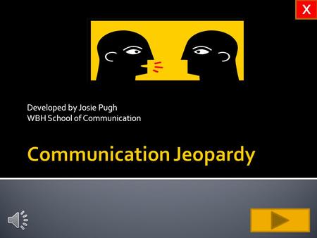 Developed by Josie Pugh WBH School of Communication X.