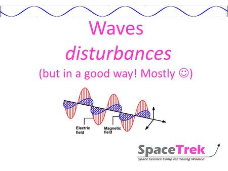 Waves disturbances (but in a good way! Mostly ). Definition Tuesday July 15, 2014Waves2 Waves are disturbances that transfer energy!