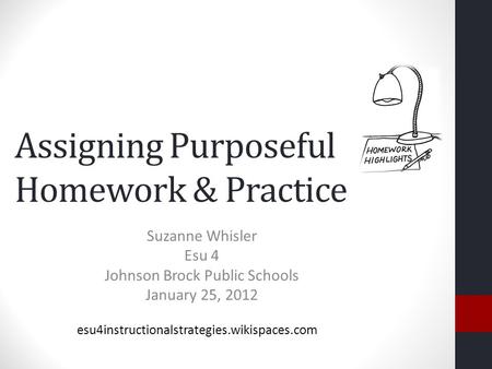 Assigning Purposeful Homework & Practice
