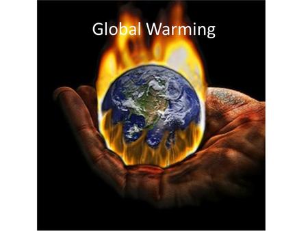 Global Warming. What is global warming? (Let’s Brainstorm)