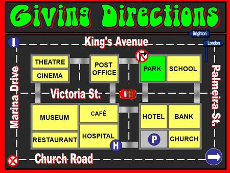 Brighton King's Avenue London Palmeira St. Marina Drive Victoria St. P