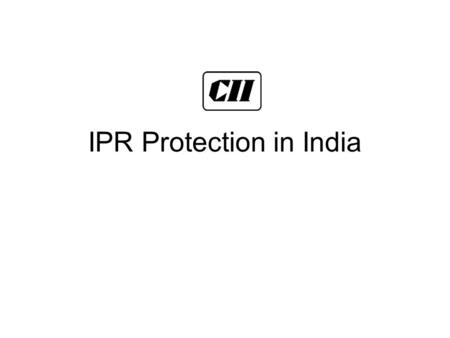 IPR Protection in India. Structure of the Presentation An Overview -The IP Laws of India & its TRIPS Compliance The IP Offices in India Nodal Agencies.