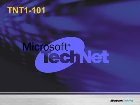 TNT1-101. Microsoft Exchange Server 2003 Disaster Recovery Michael J. Murphy TechNet Presenter
