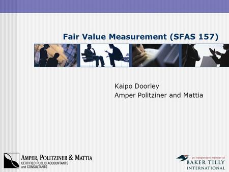 Fair Value Measurement (SFAS 157)