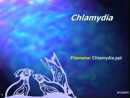 Chlamydia Filename: Chlamydia.ppt.